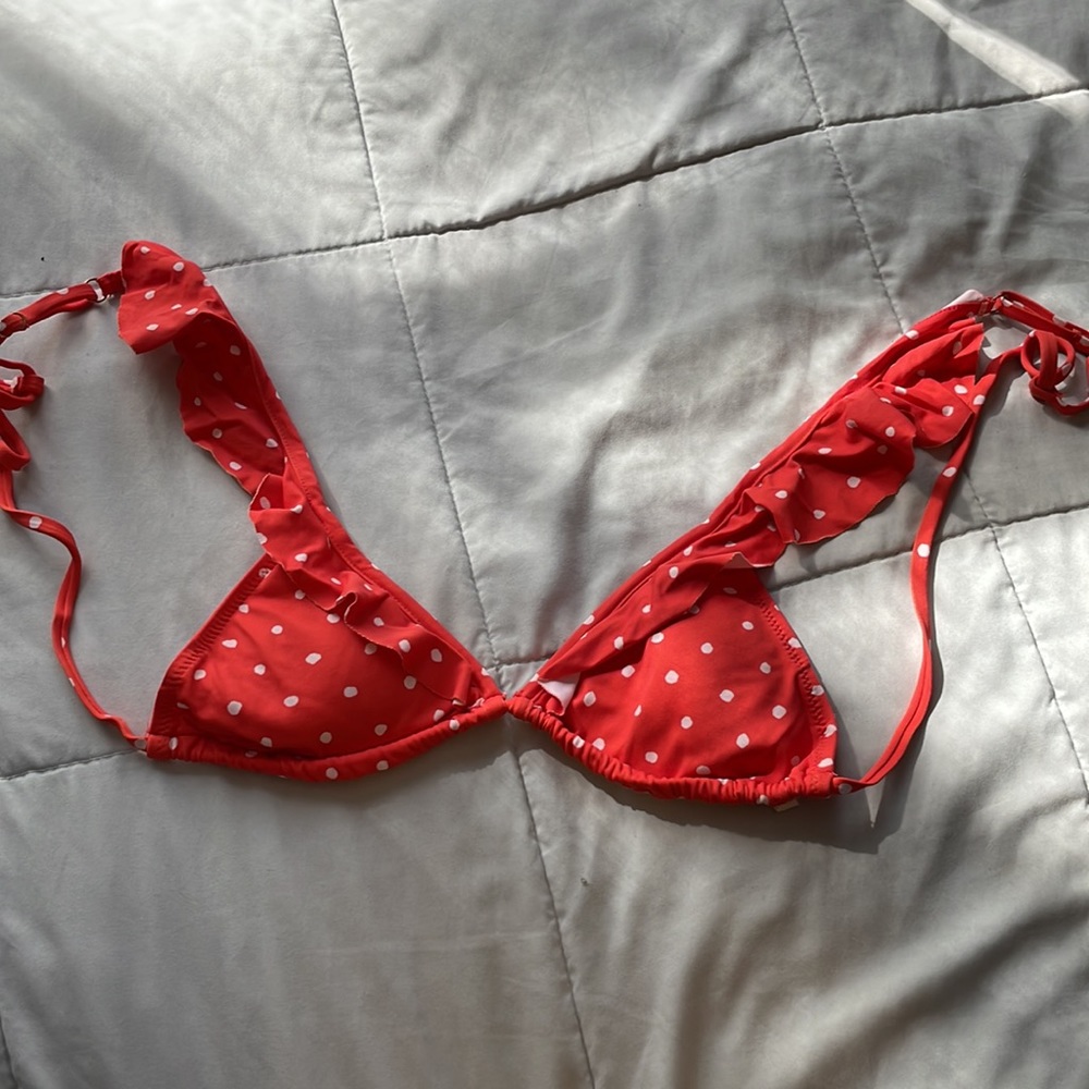 Eberjey Polka Grayson Bikini Top S Bottom M - Picture 7 of 12